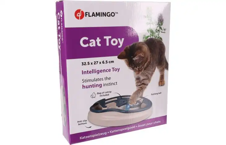 Flamingo Игрушка для кошек SHILO OVAL White/Blue