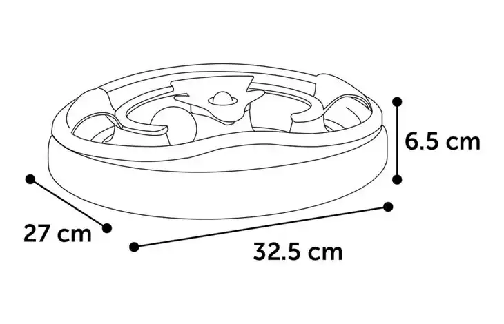 Flamingo Игрушка для кошек SHILO OVAL White/Blue