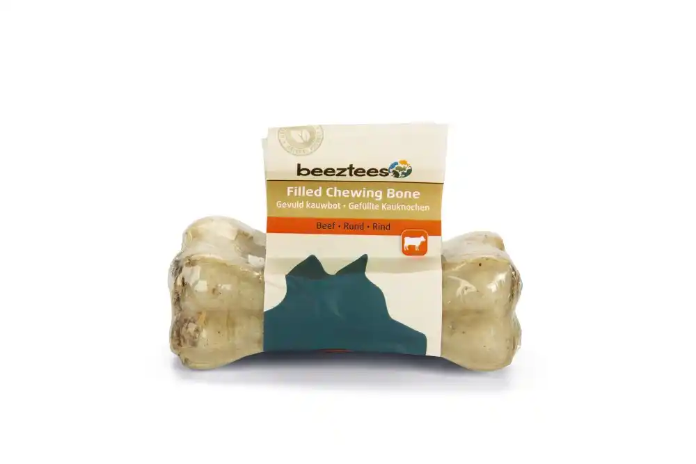 Купить  Кости, кожа, жилы - BEEZTEES жевательная кость BONE W BULL PIZZLE..