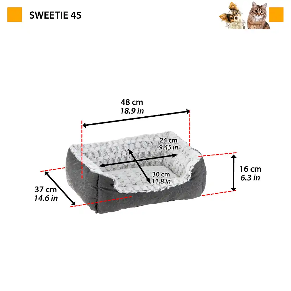 FERPLAST Лежак матерчатый SWEETIE 45