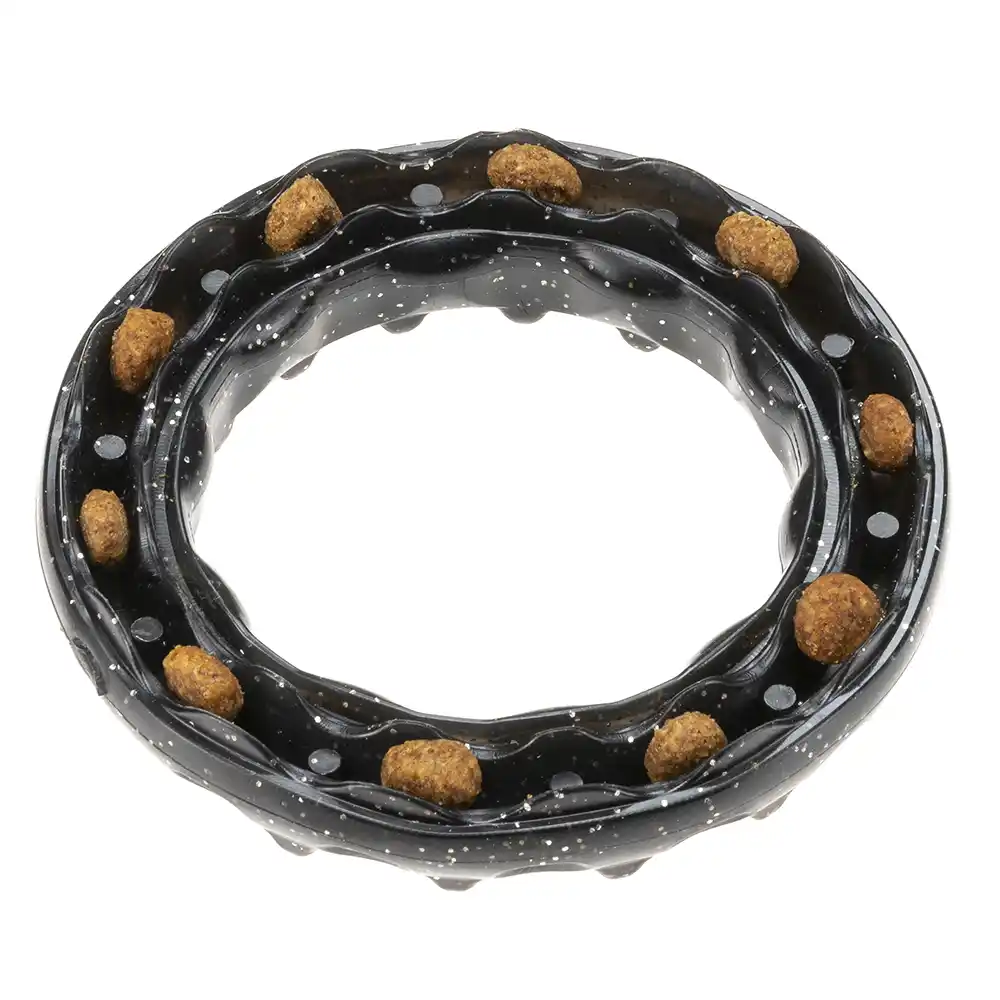 Ferplast игрушка резиновая SMILE S RING Black