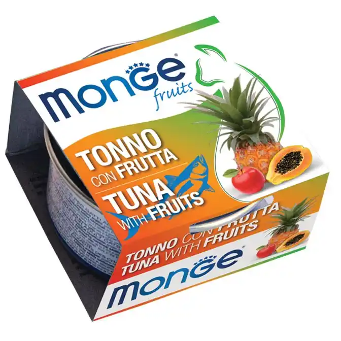 MONGE CAT FRUIT TUNA WITH FRUITS 80gr.