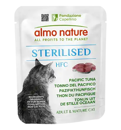 ALMO NATURE Hrană pentru pisici HFC, pliculeț cu ton din Pacific, 50g
