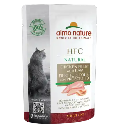 ALMO NATURE Cat HFC Pouch Natural Chicken/Ham 55g