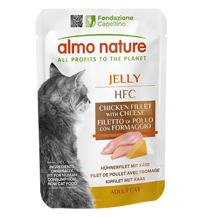 Almo Nature Cat HFC pouch jelly Chicken fillet and Cheese