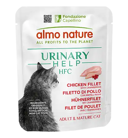 ALMO NATURE Cat HFC Pouch Urinari Help Chicken Fillet with cranberries