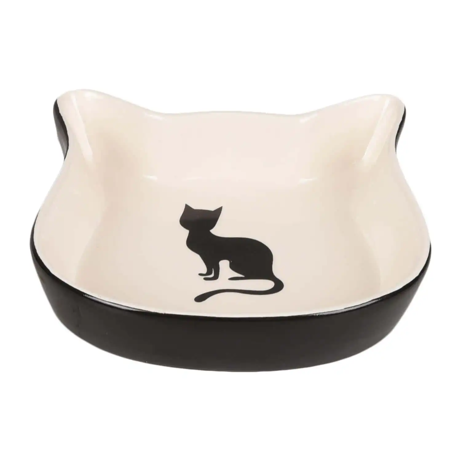 Купить  Керамические миски - Миска керамическая CAT NALA CAT FACE Black/Wh..