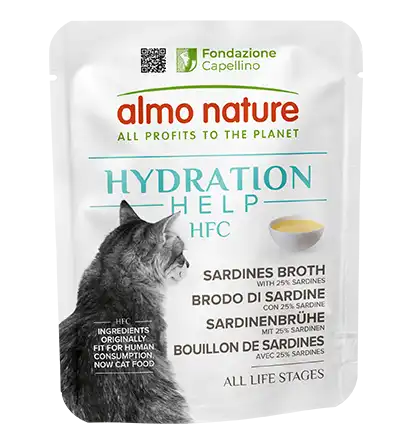 ALMO NATURE Cat HFC Pouch Hydration Help Broth with Sardines