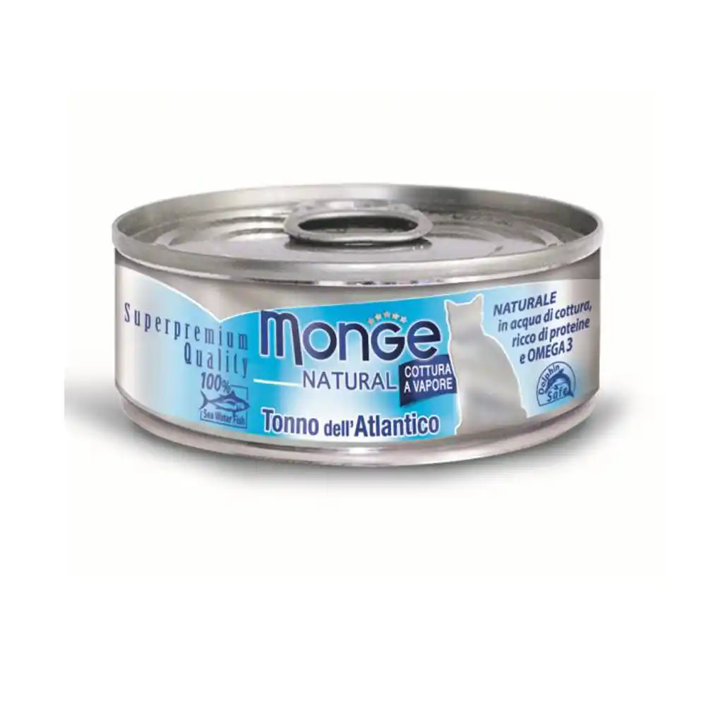 MONGE CAT NATURAL Can Atlantic tuna 80 гр.
