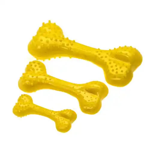 COMFY TOY Os de cauciuc DENTAL BONE Pineapple 12,5cm