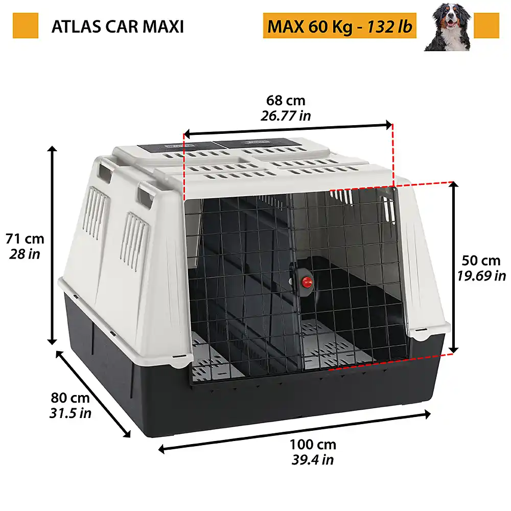Transportor Ferplast ATLAS CAR MAXI gri