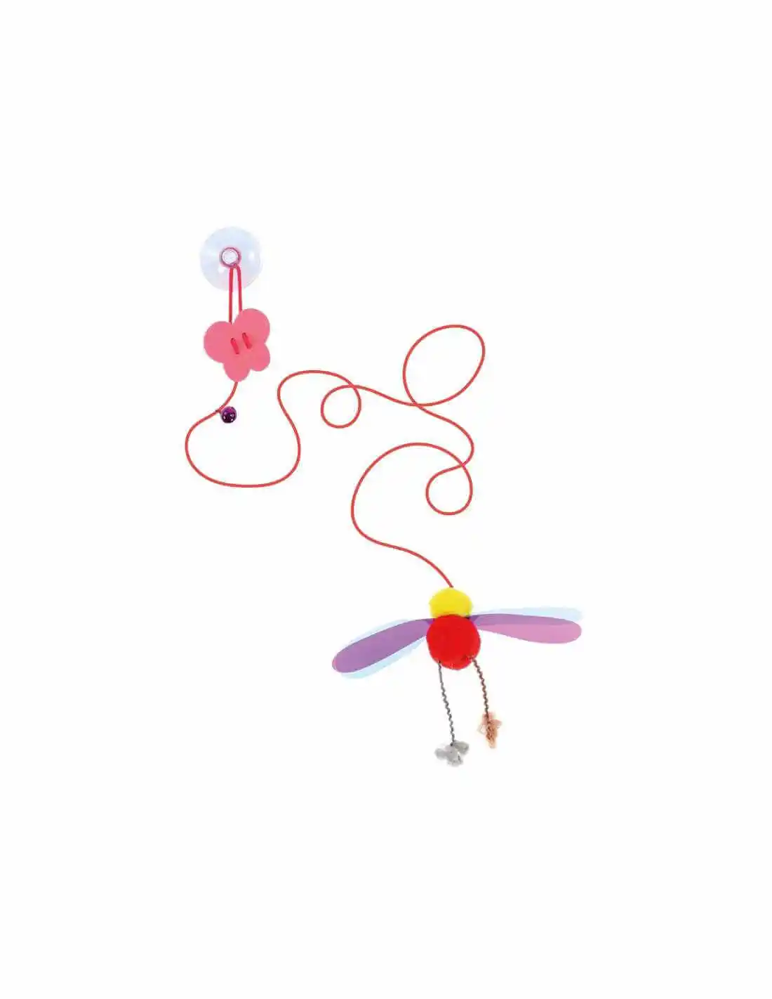 RECORD игрушка для кошек SPRING Ladybug Red