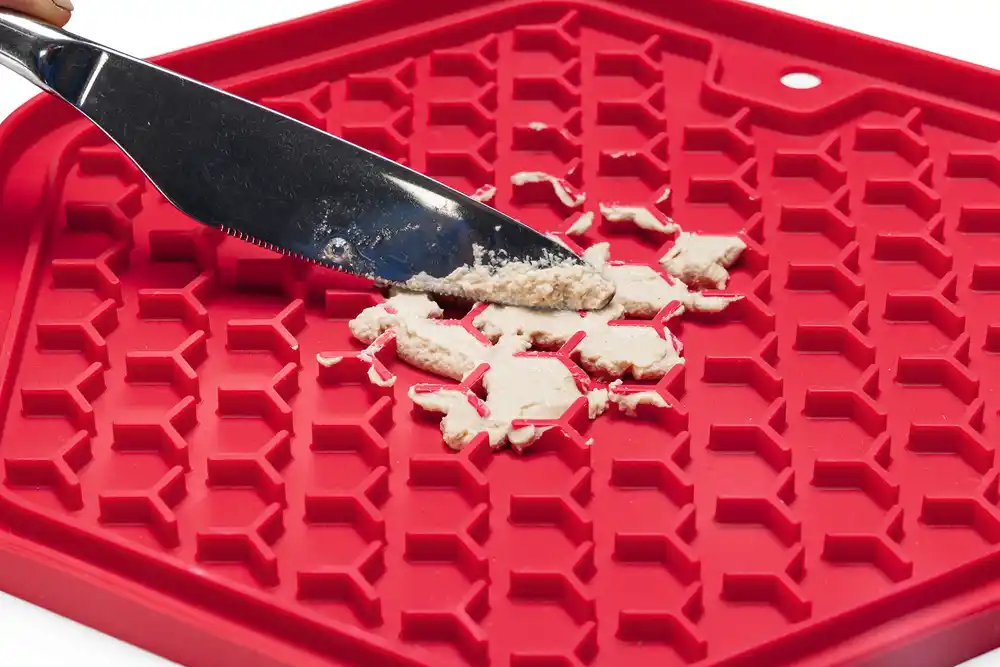 Covoraș alimentar din silicon BZ HEXAGON roz 23x20cm