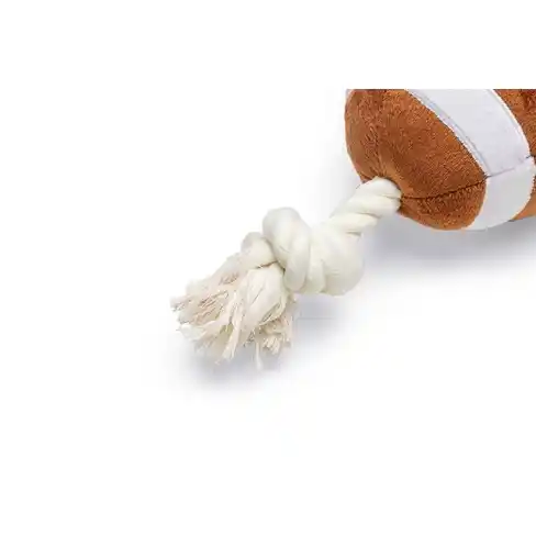 BZ плюшевая игрушка для собак RUGBYBALL with Rope 33см