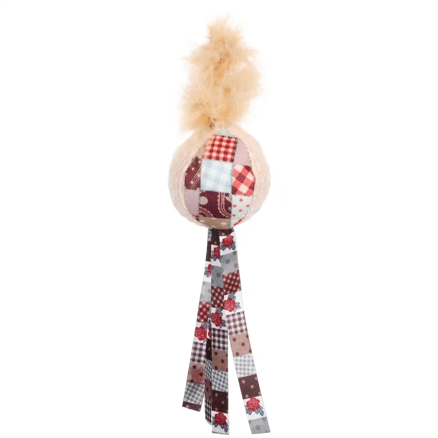 Flamingo игрушка для кошек VINTA BALL+FEATHER+STRING