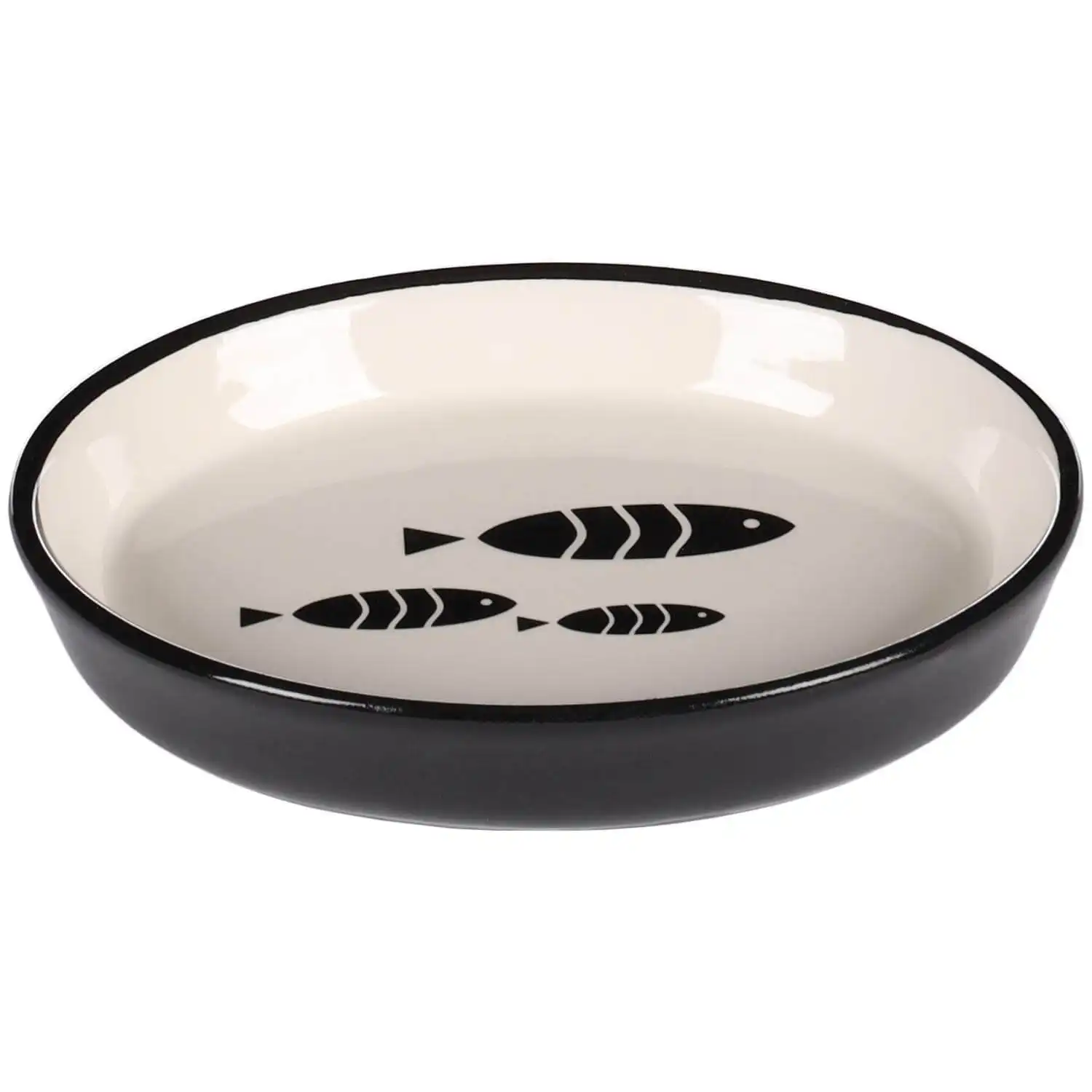 Купить  Керамические миски - Миска керамическая CAT SARDI Black/White 150m..