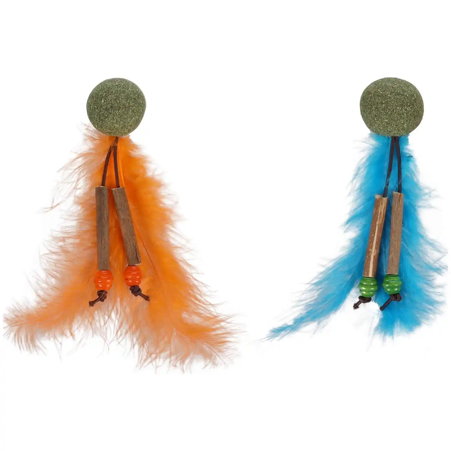 Flamingo игрушка для кошек BOLEO CATNIP+FEATHERS+RIBBON