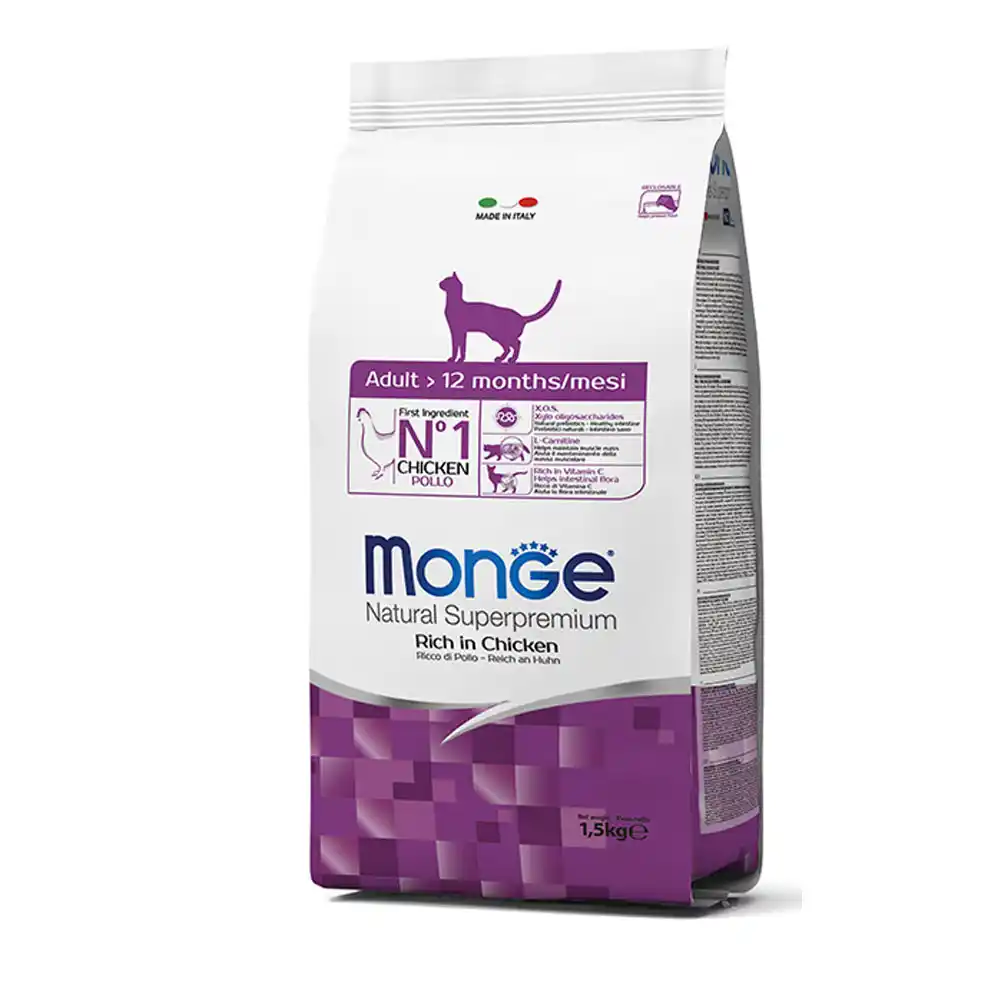 MONGE DRY CAT ADULT Chicken 1,5 кг