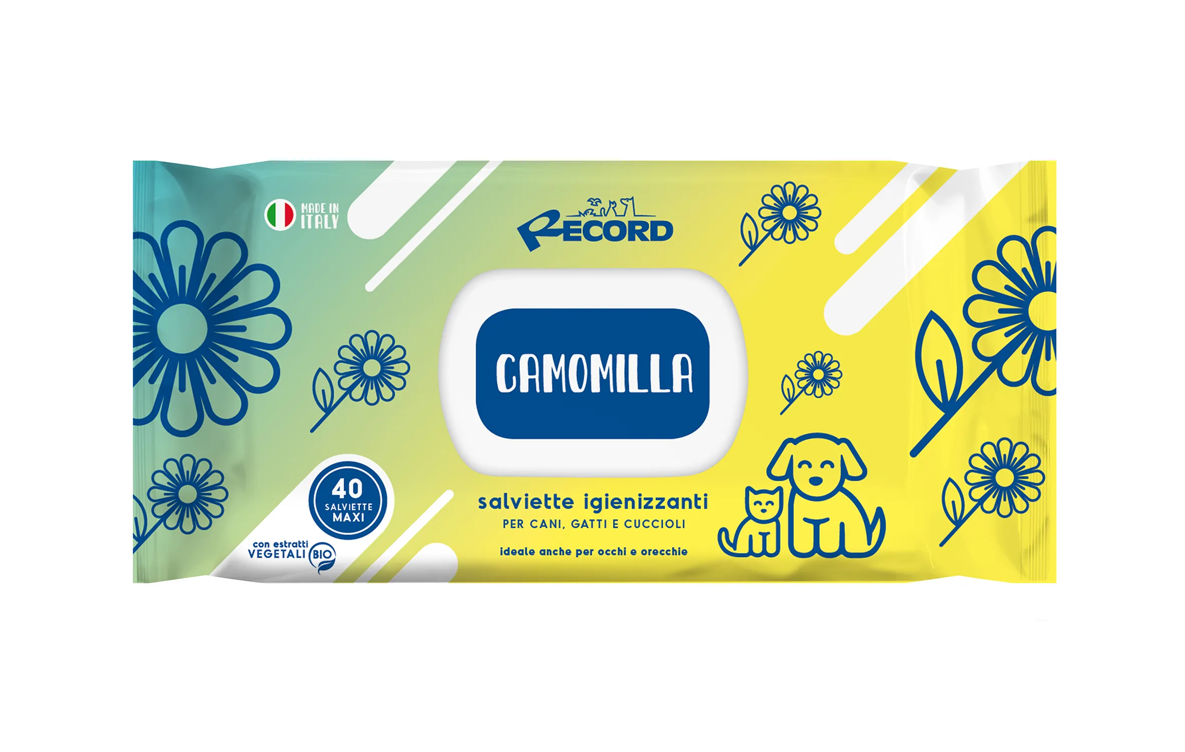 Салфетки RECORD Maxi Chamomile 40pcs