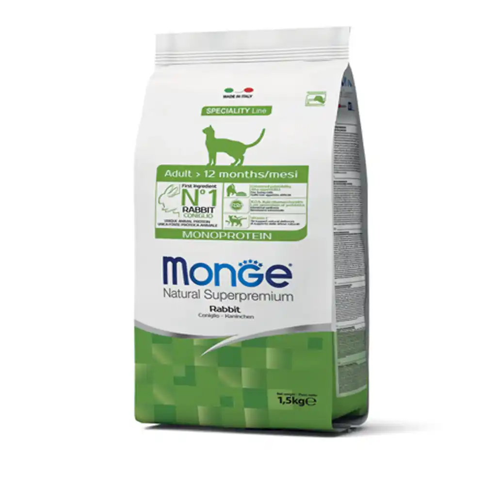MONGE DRY CAT ADULT RABBIT 1,5 кг