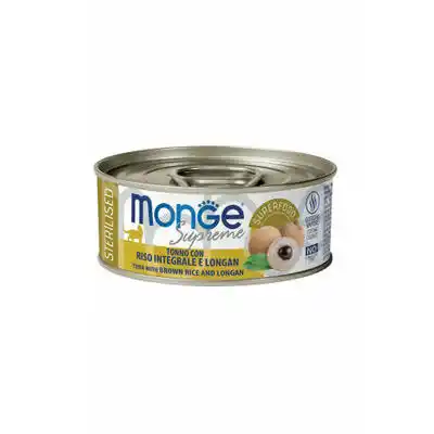 MONGE CAT SUPREME STERILISED Tuna/Rice/Longan 80gr.