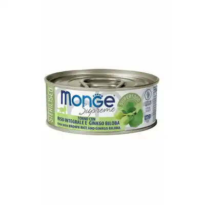 MONGE CAT SUPREME STERILISED Tuna/Rice/Ginkgo Biloba 80gr.