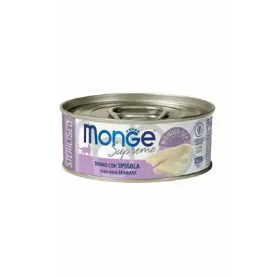 MONGE CAT SUPREME STERILISED Tuna/Seabass 80gr.