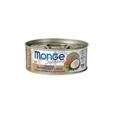 MONGE CAT SUPREME KITTEN Tuna/Rice/Coconut 80gr.