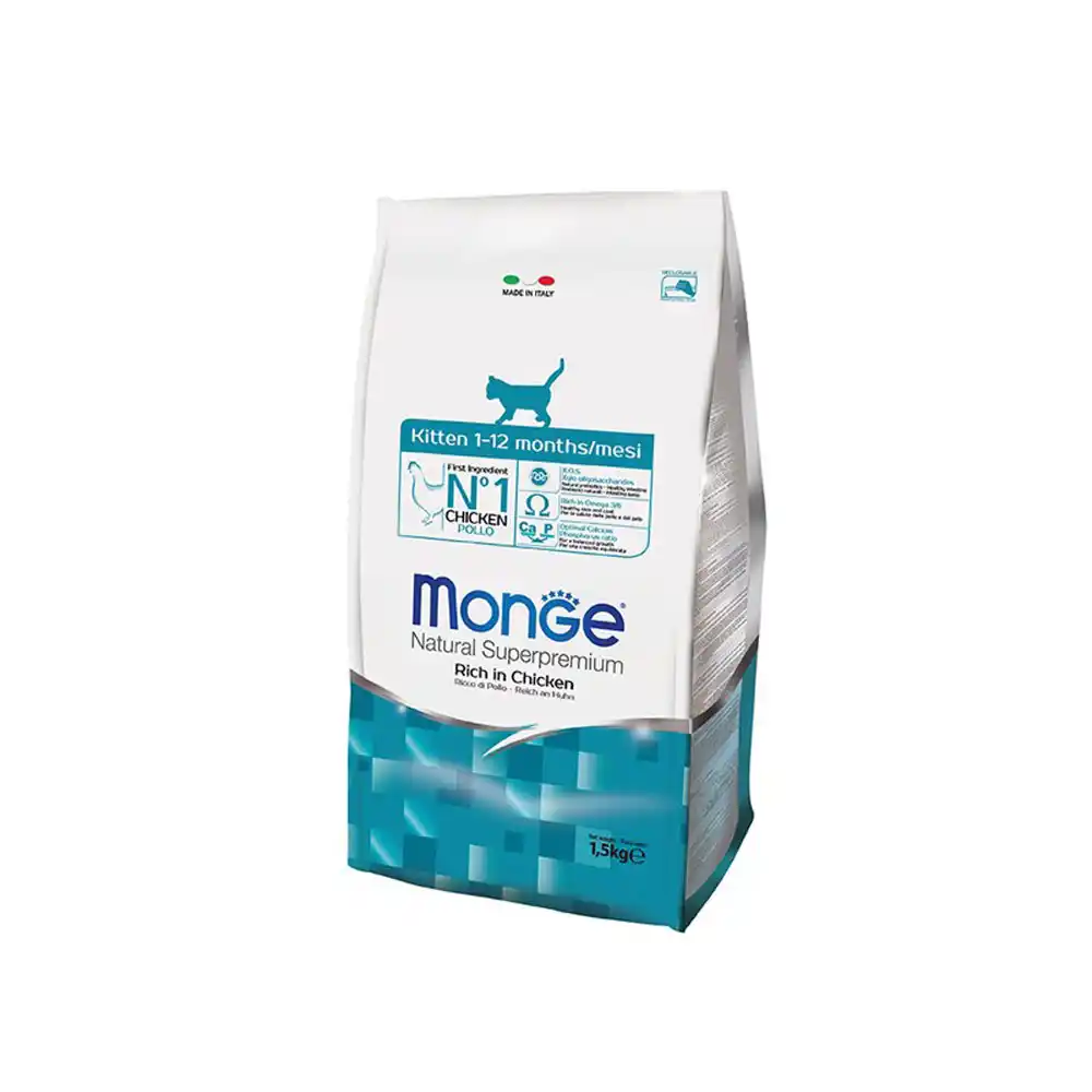 MONGE DRY CAT KITTEN Chicken 1,5kg