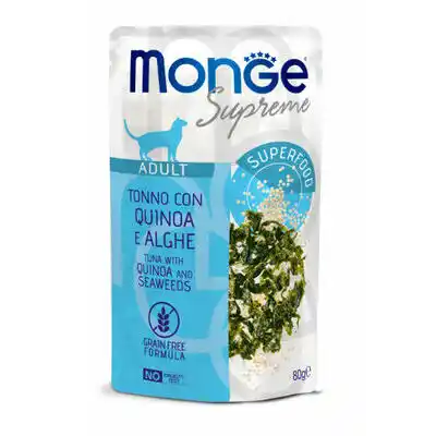MONGE CAT POUCH SUPREME ADULT Tuna/Quinoa/Seaweeds 80gr.