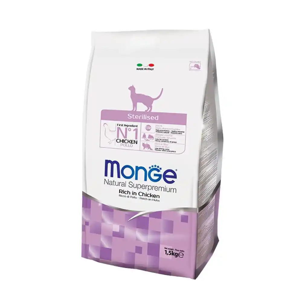 MONGE DRY CAT STERILISED 1,5kg