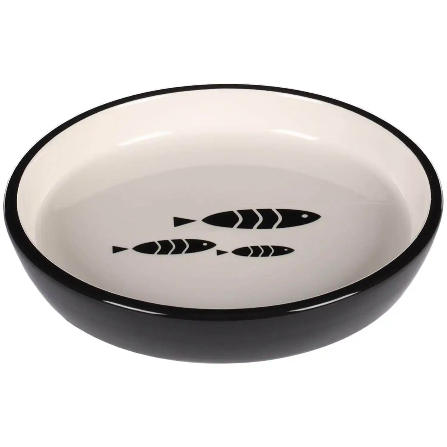 Купить  Керамические миски - Миска керамическая CAT SARDI Black/White 250m..