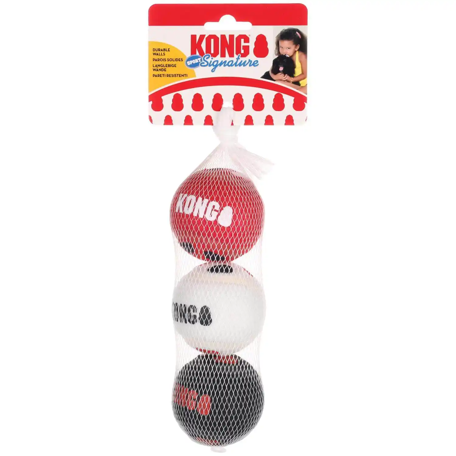 Flamingo Jucărie din cauciuc KONG SPORT BALLS M