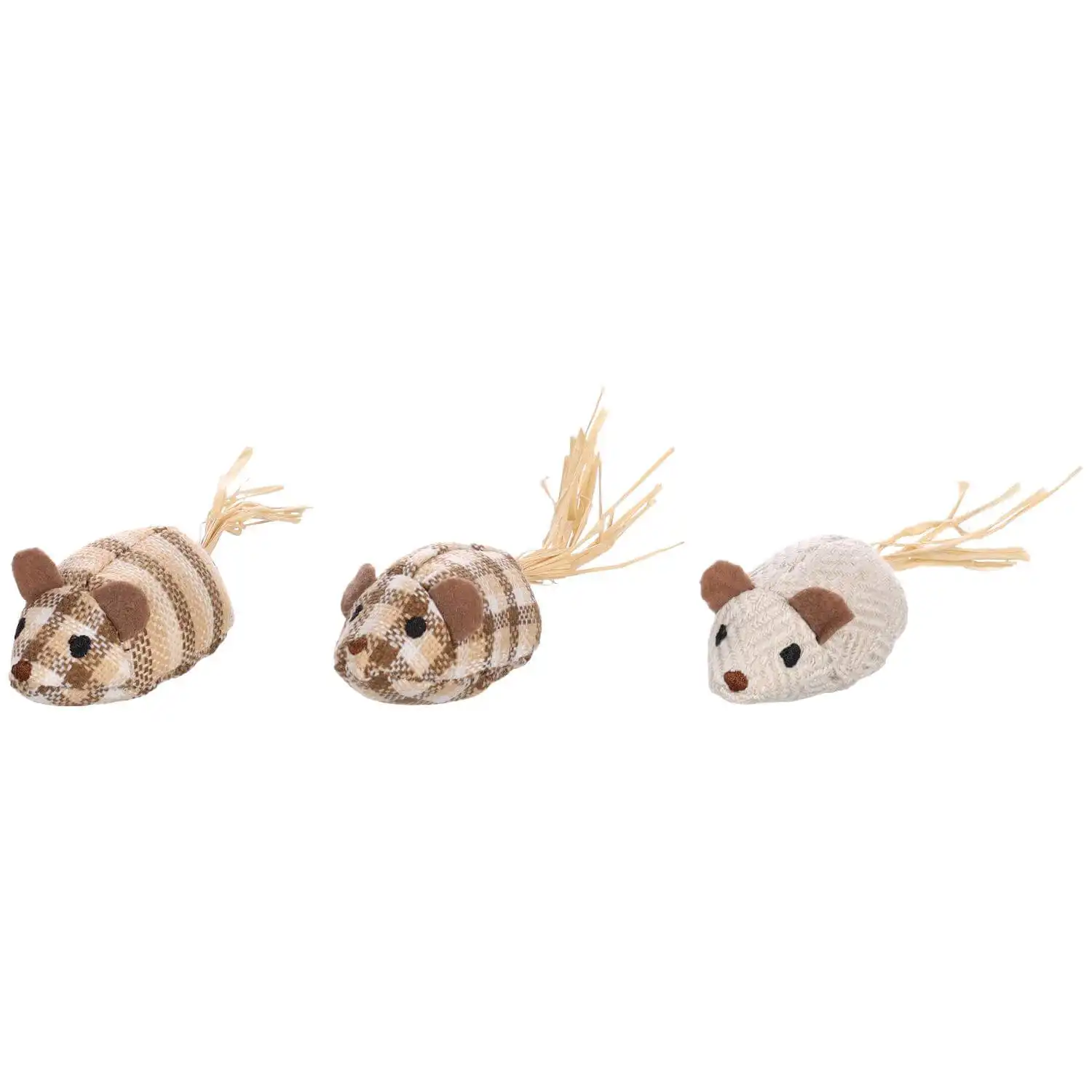 Flamingo игрушка для кошек KARO MOUSE Beige 12cm