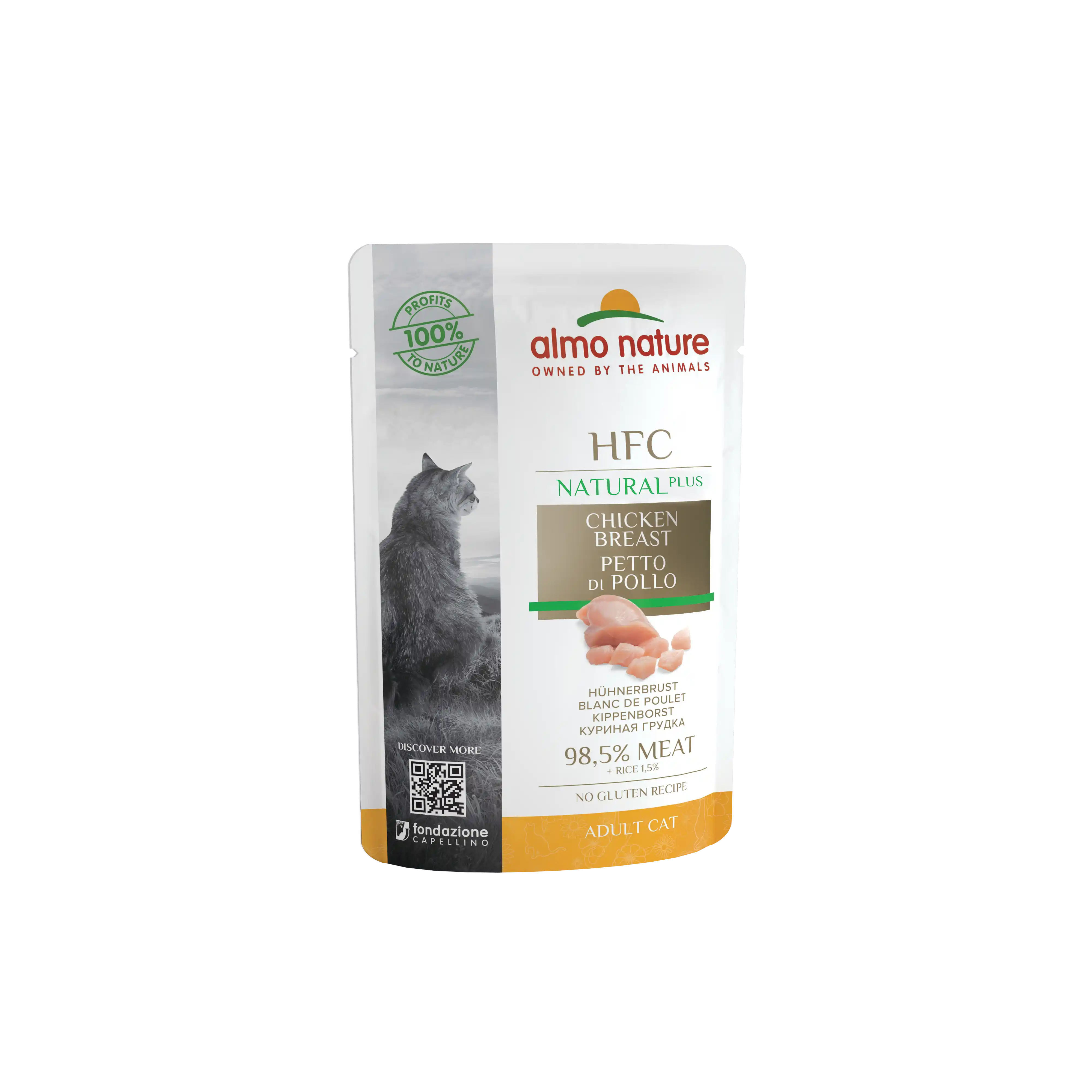 ALMO NATURE Cat HFC Pouch Natural Plus Chicken Breast 55g