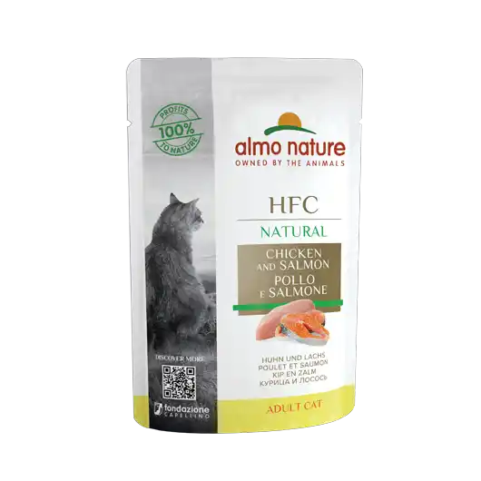 ALMO NATURE Cat HFC Pouch Natural Chicken and Salmon 55g