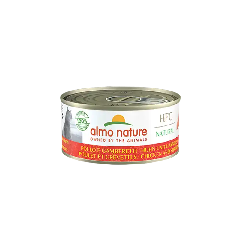 ALMO NATURE Cat HFC Can Natural Chicken and Shrimps 150g