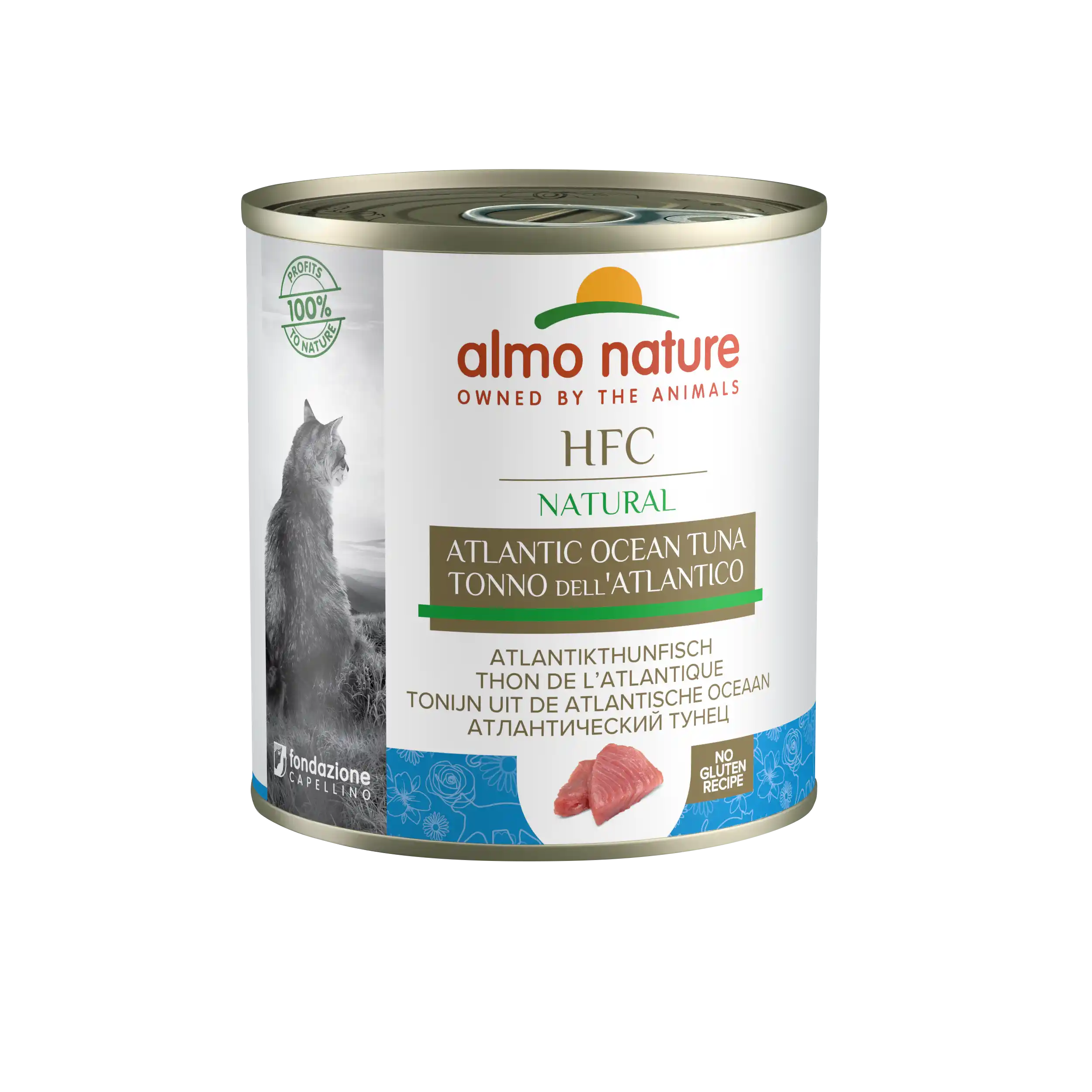 ALMO NATURE Cat HFC Can Natural Atlantic Tuna 280g
