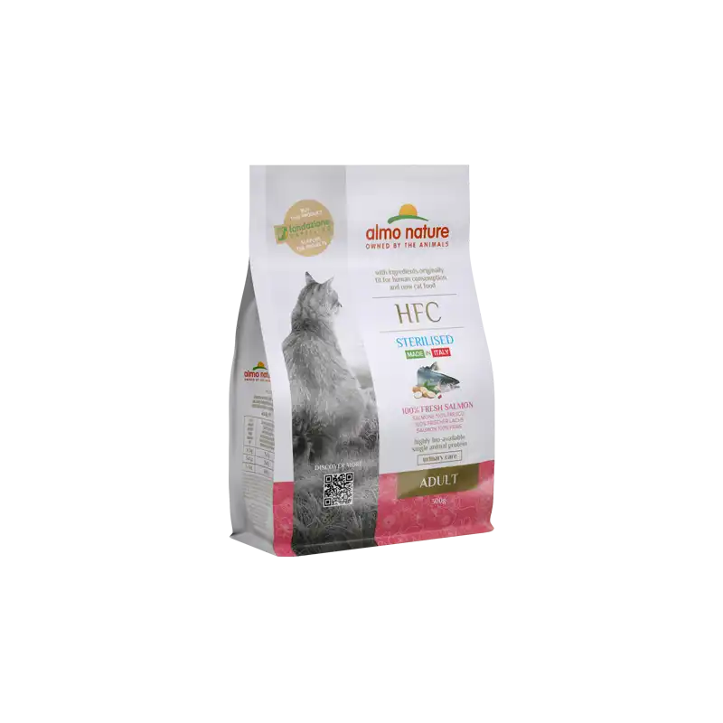 Купить  Сухой корм - ALMO NATURE DRY Cat HFC Adult Sterilized Salm..