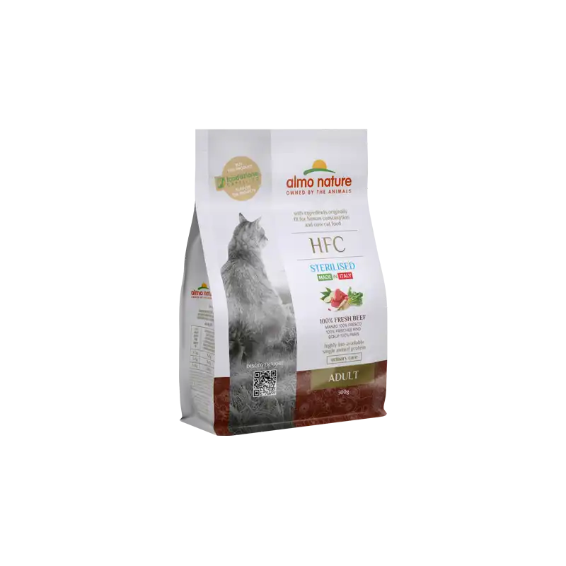 Купить  Сухой корм - ALMO NATURE DRY Cat HFC Adult Sterilized Beef..