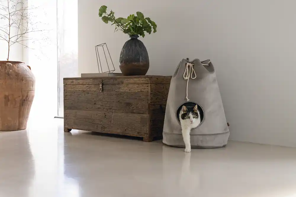 Beeztees DBL матерчатый домик для кошек VILAR Grey 45x45x60cm