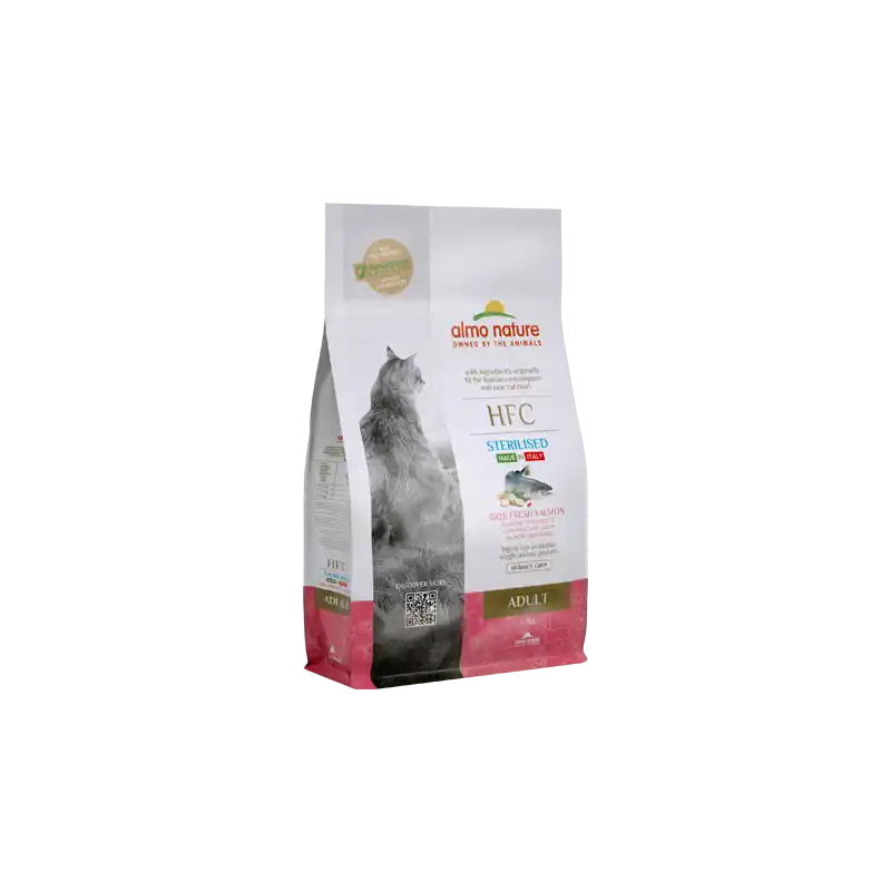 ALMO NATURE DRY Cat HFC Adult Sterilized Salmon 1,2kg