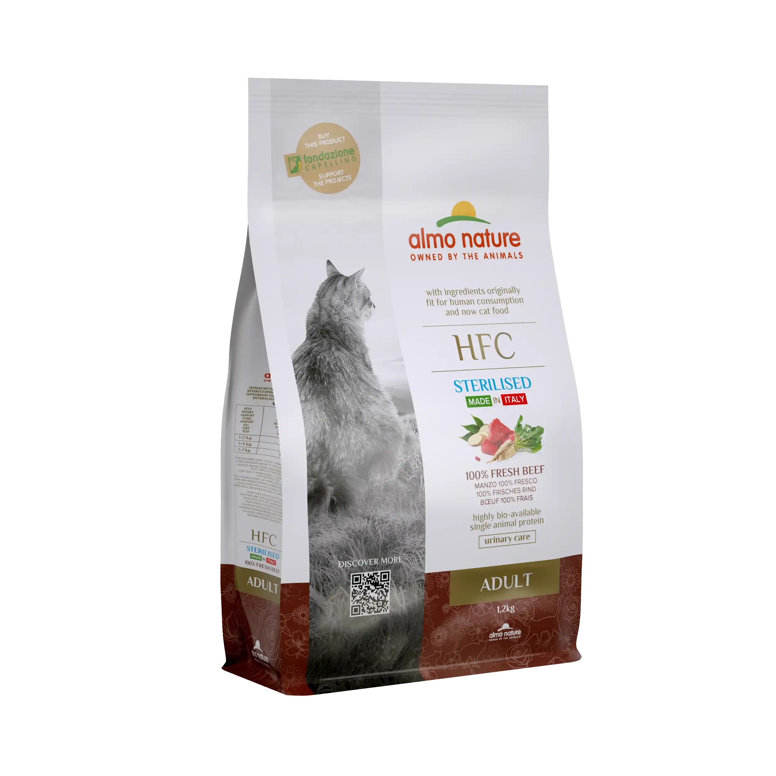 ALMO NATURE DRY Cat HFC Adult Sterilized Beef 1,2kg