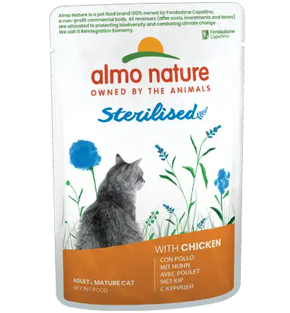 ALMO NATURE Cat HOLISTIC Pouch Sterilized Chicken 70g