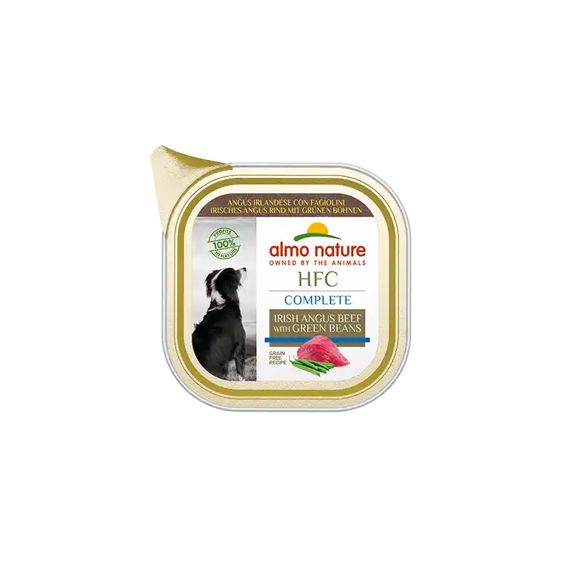 ALMO NATURE Dog HFC Alu Irish Angus Beef with Green Beans 85g