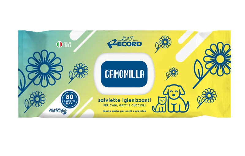 Салфетки RECORD Maxi Chamomile 80pcs