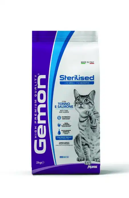 GEMON DRY CAT STERILISED Tuna/Salmon 2kg