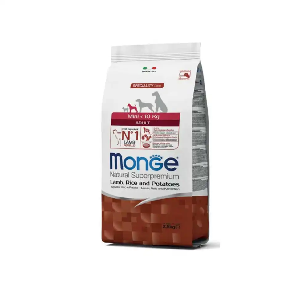 MONGE DRY DOG MINI ADULT Lamb/Rice/Potatoes 2,5kg