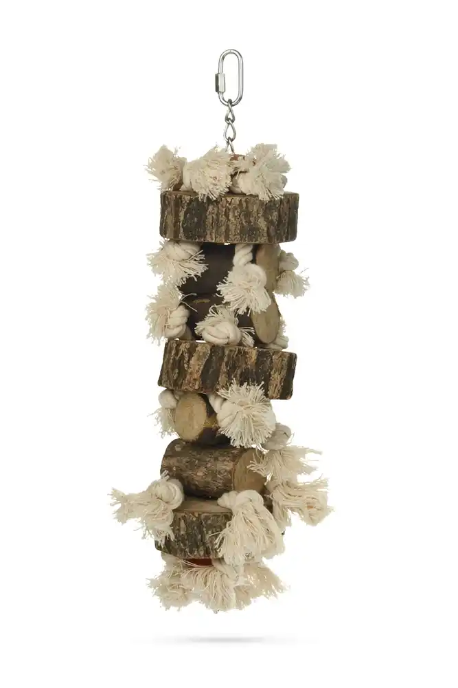BEEZTEES деревянная игрушка для птиц Lovebird Naturel 42cm