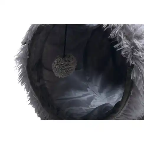 BZ плюшевый игровой туннель для кошек NONA Grey